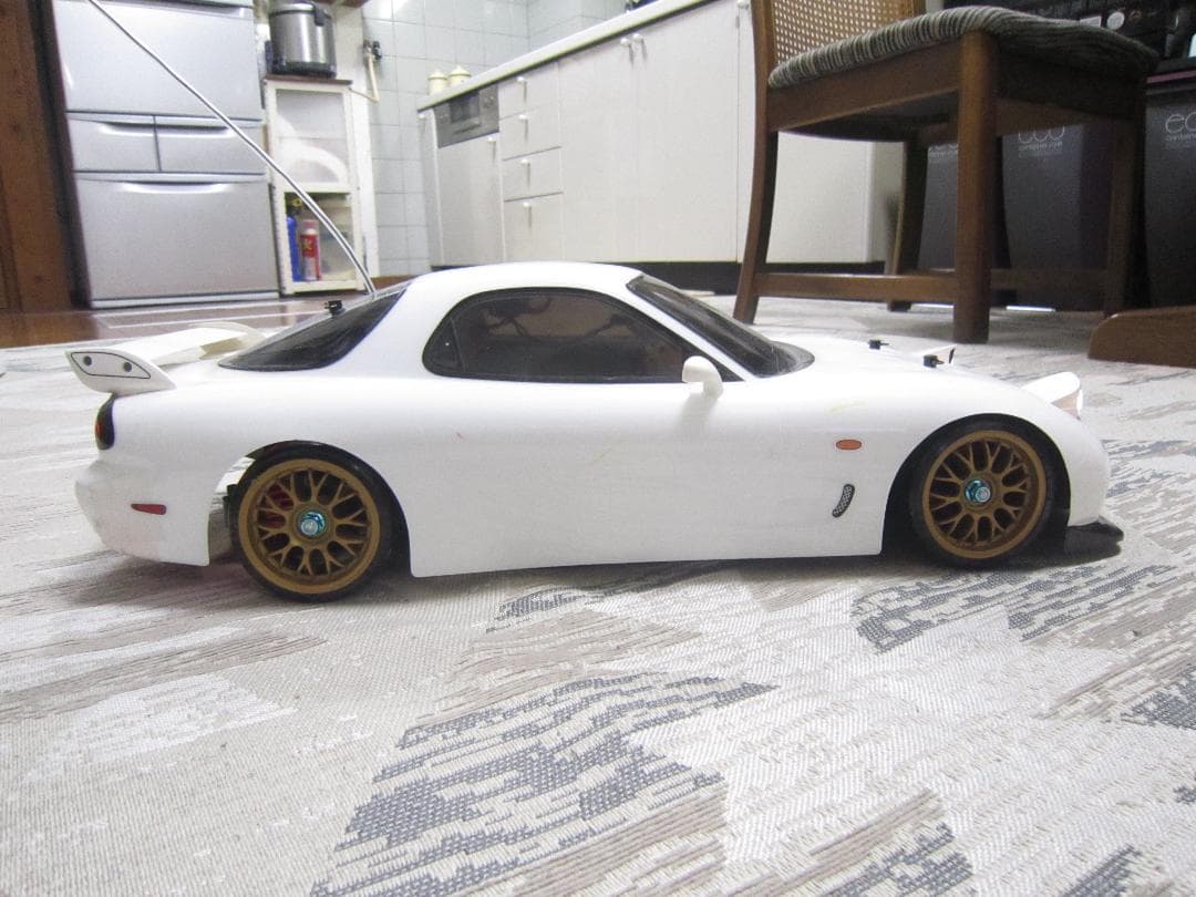 くりこう 1/10 タミヤ TT01 RX-7 FD3S カスタム 鬼速