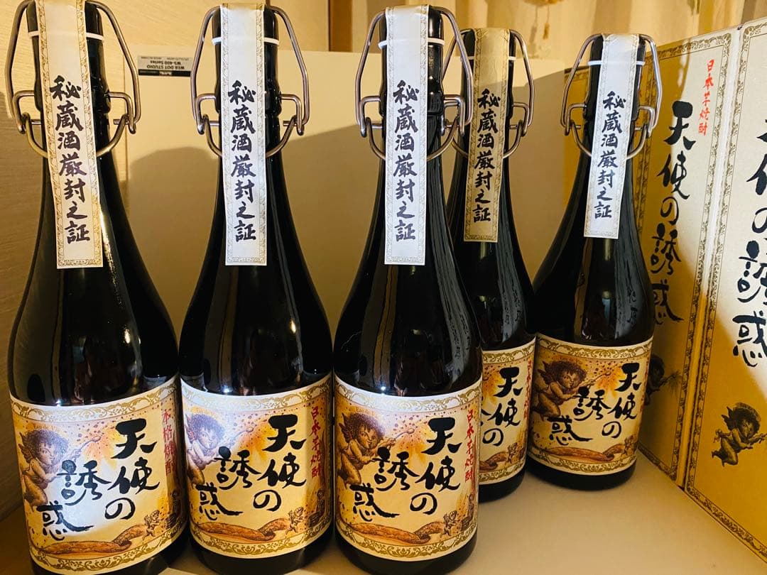 西酒造　天使の誘惑 720ml 5本セット箱あり、未開封