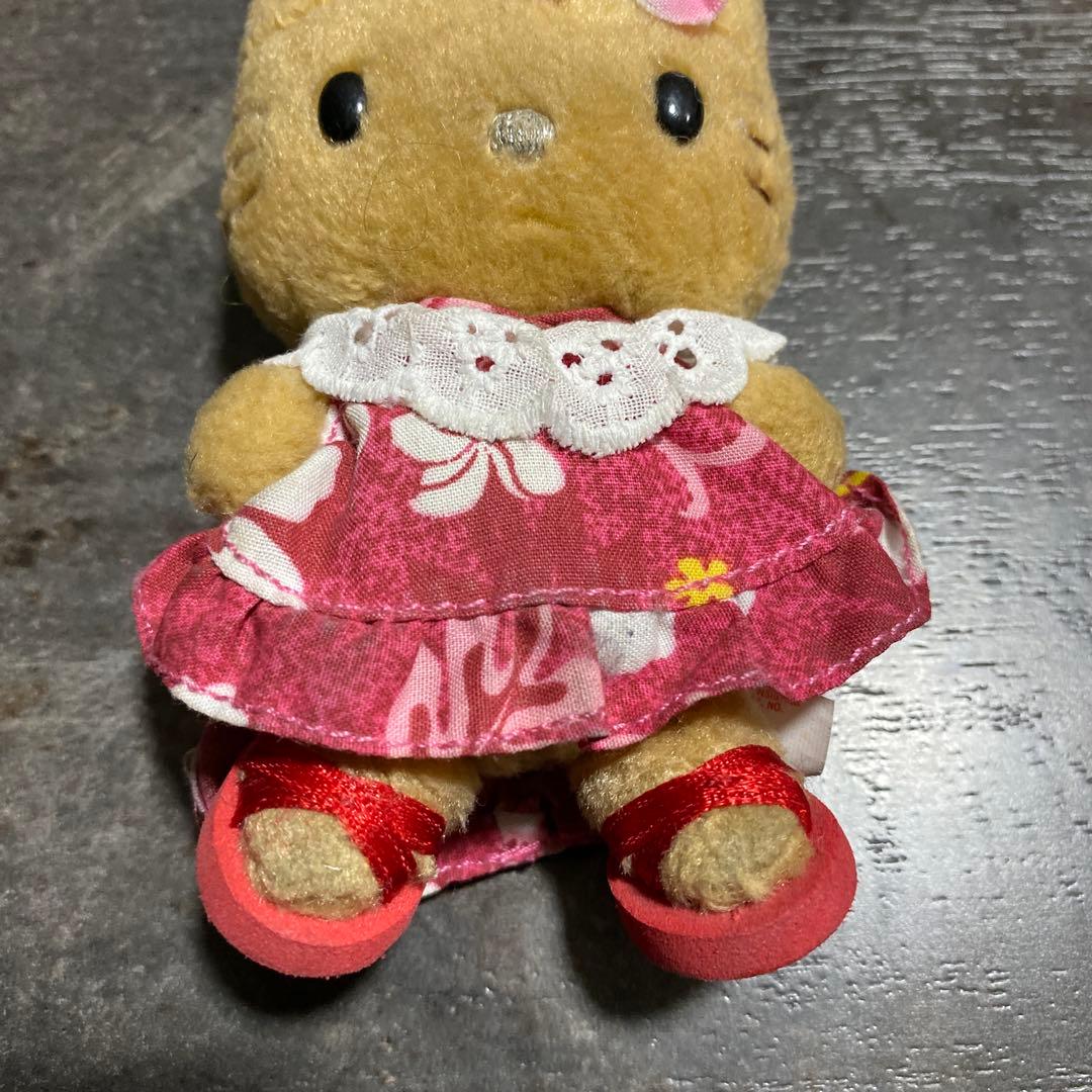 激レア！当時物　ハローキティ　日焼け　ハワイ　ぬいぐるみキーホルダー　レトロ 9