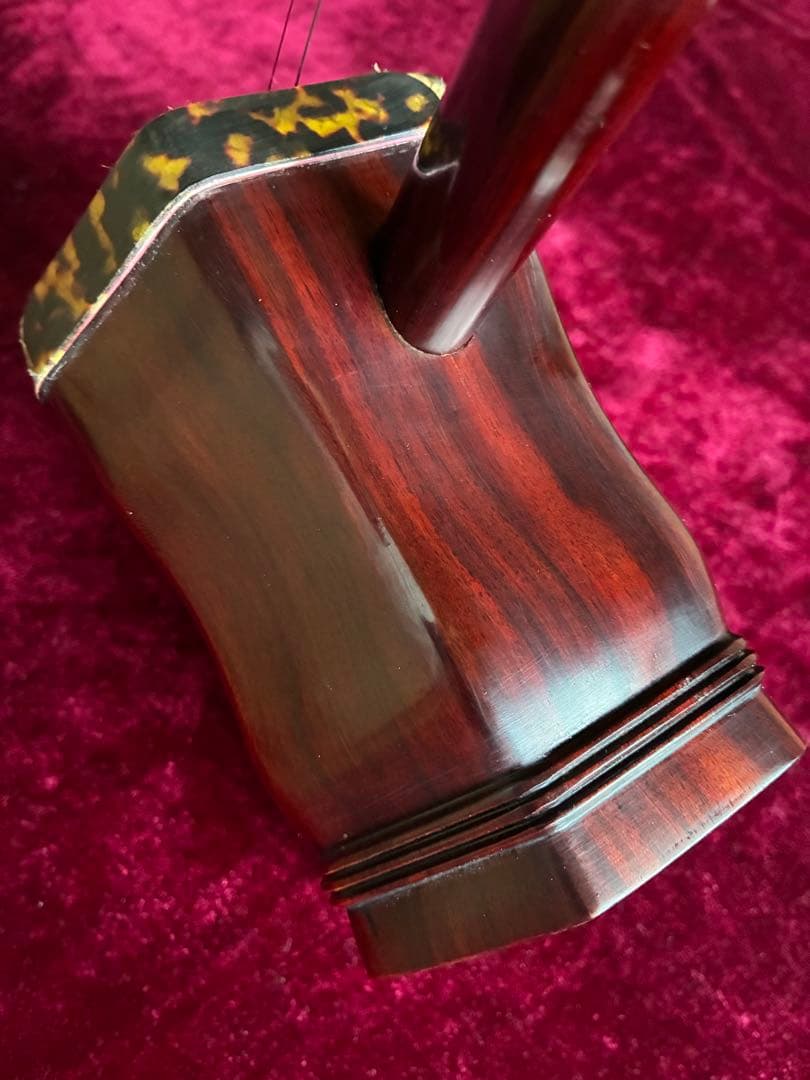 格安二胡★紫檀★錦蛇皮★古月琴坊・万其興製作★十年保証★必需品揃い★100％評価