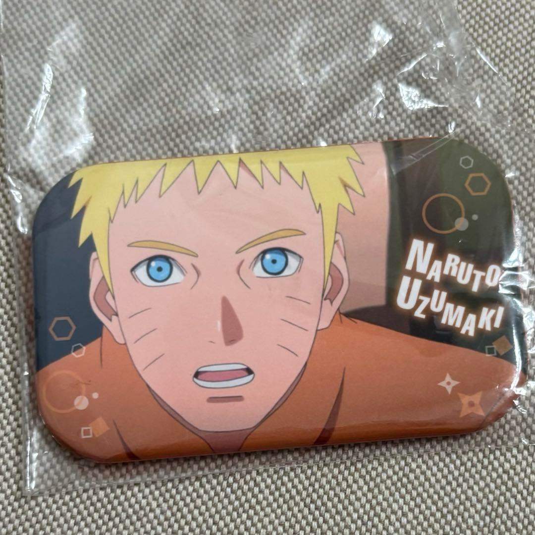NARUTO まるかく スクエア 缶バッジ うずまきナルト　四角缶バッジ