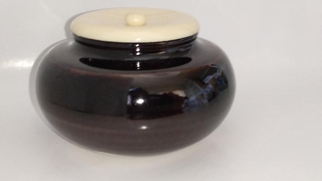 桶谷定一 大海茶入 仕覆 亀甲龍紋緞子 茶道具 共箱 茶入 新品 未使用 保管品