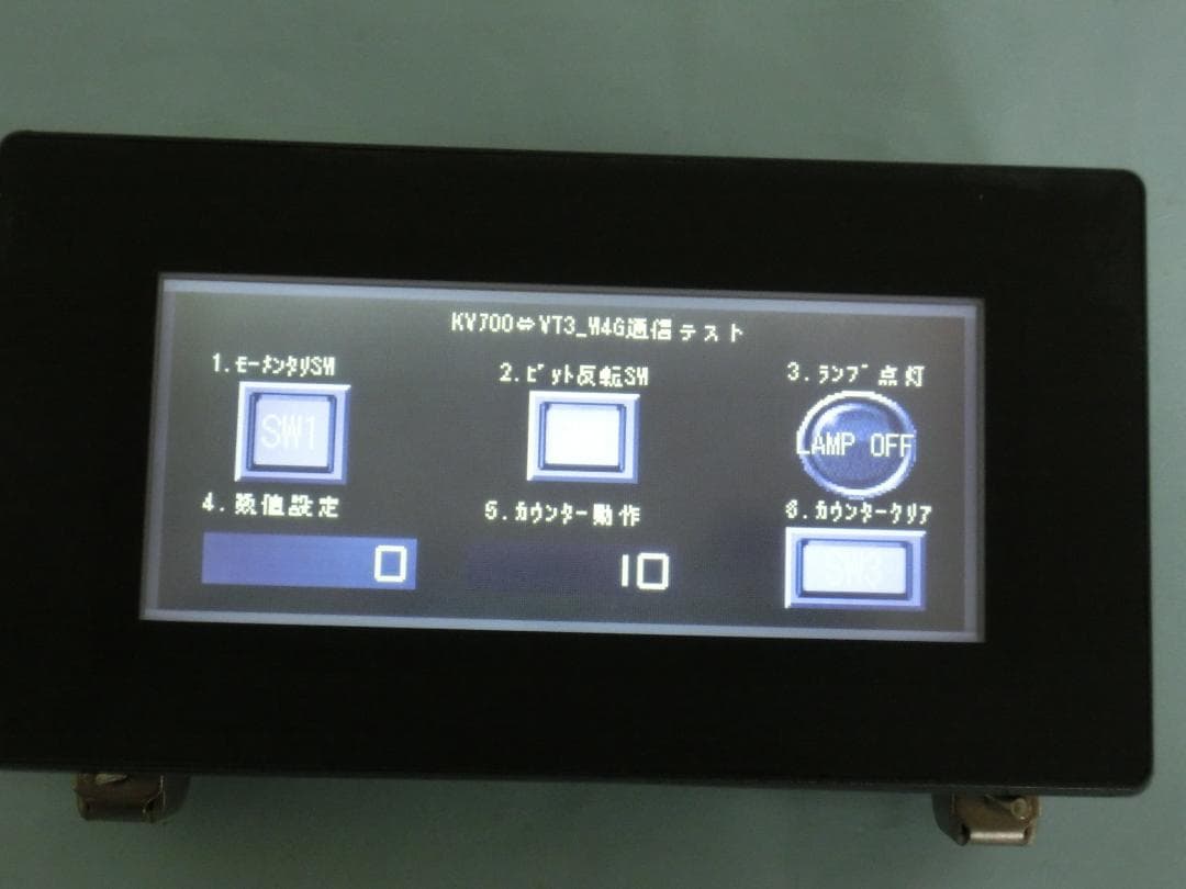 Keyence キーエンスPLC　KV700　タッチパネル　VT3-W4M　学習
