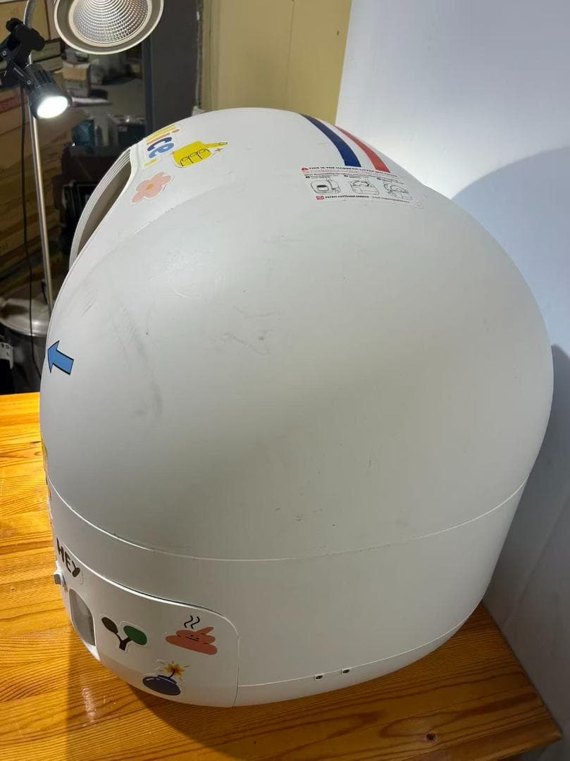 自動猫トイレ ホワイト 丸型