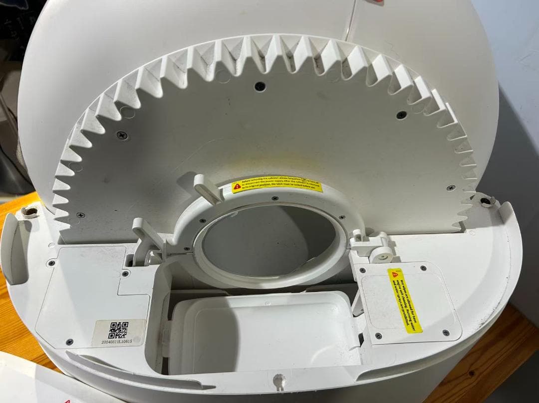 自動猫トイレ ホワイト 丸型