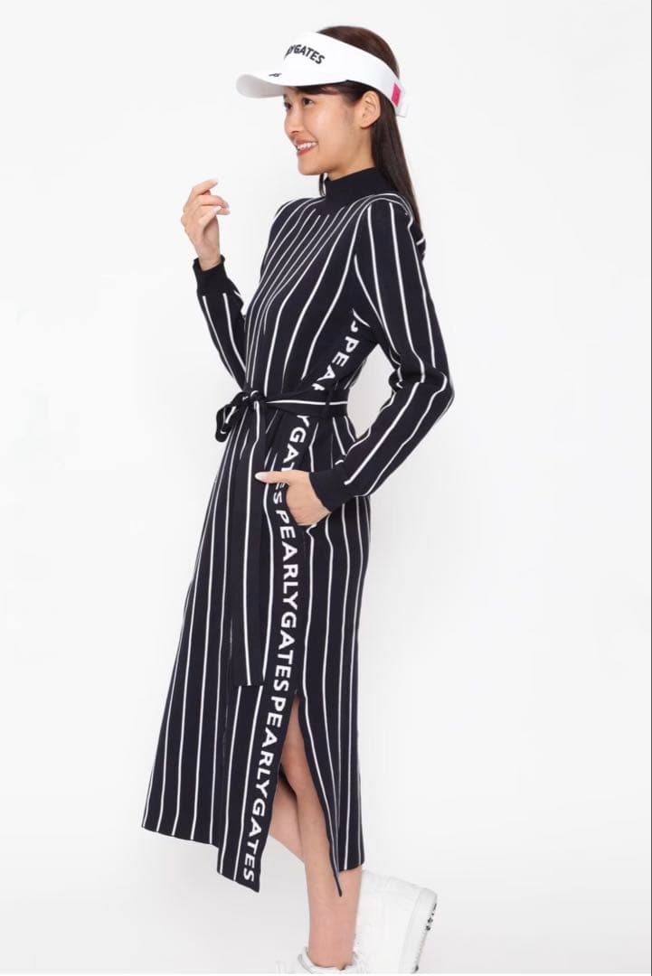 PEARLY GATES ストライプワンピース サイズ1