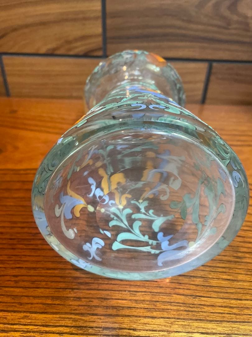 雨宮喜能登　窯彩硝子　デカンタ　クリスタルガラス