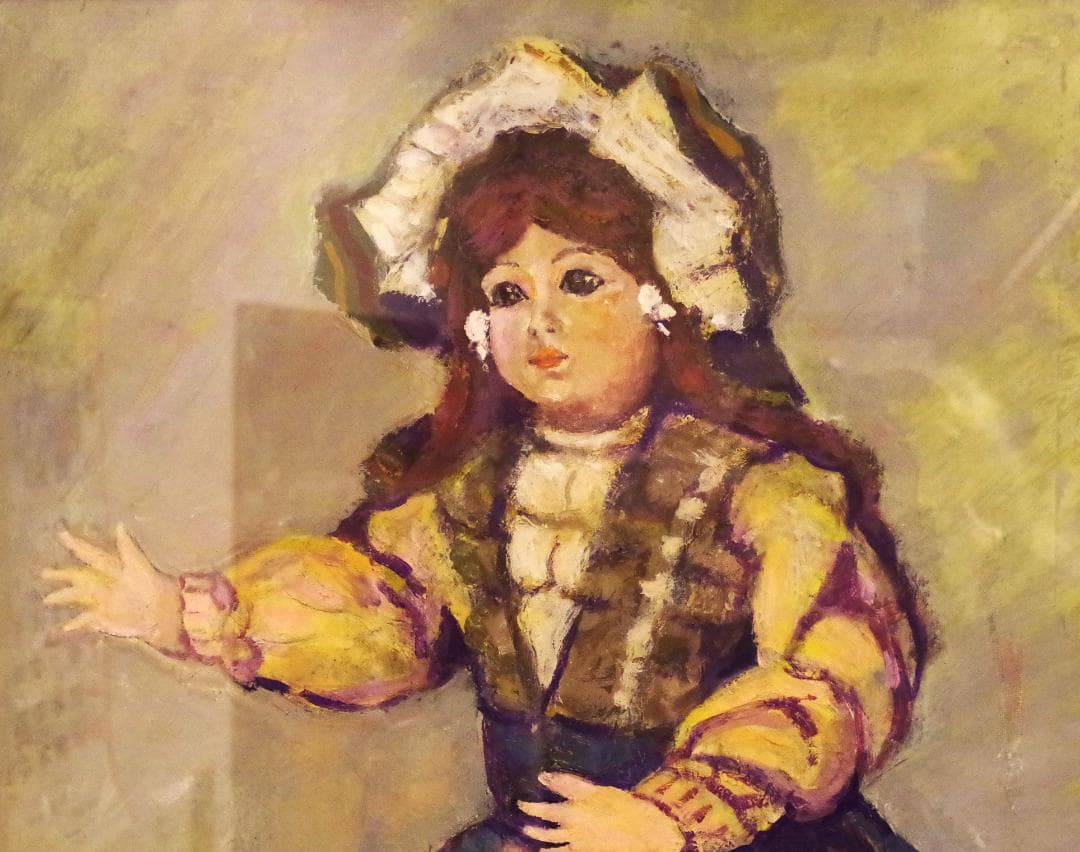 98歳の天命を全うした　無名画家　古川幸作　油絵　独逸のメッチエン　F10号