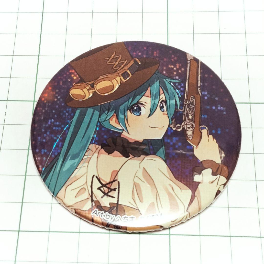 激レア　初音ミク 缶バッジ　 へちまパイレーツ　ホログラム