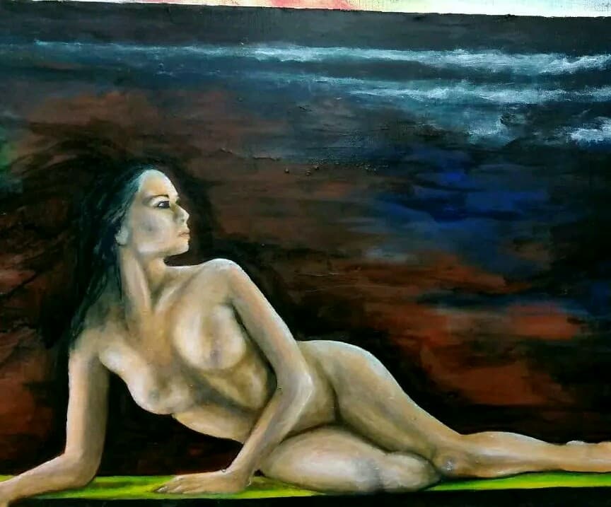 油絵　裸婦