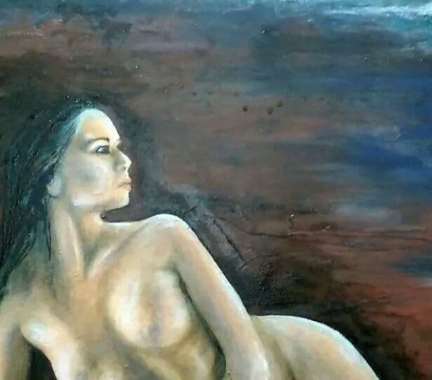 油絵　裸婦