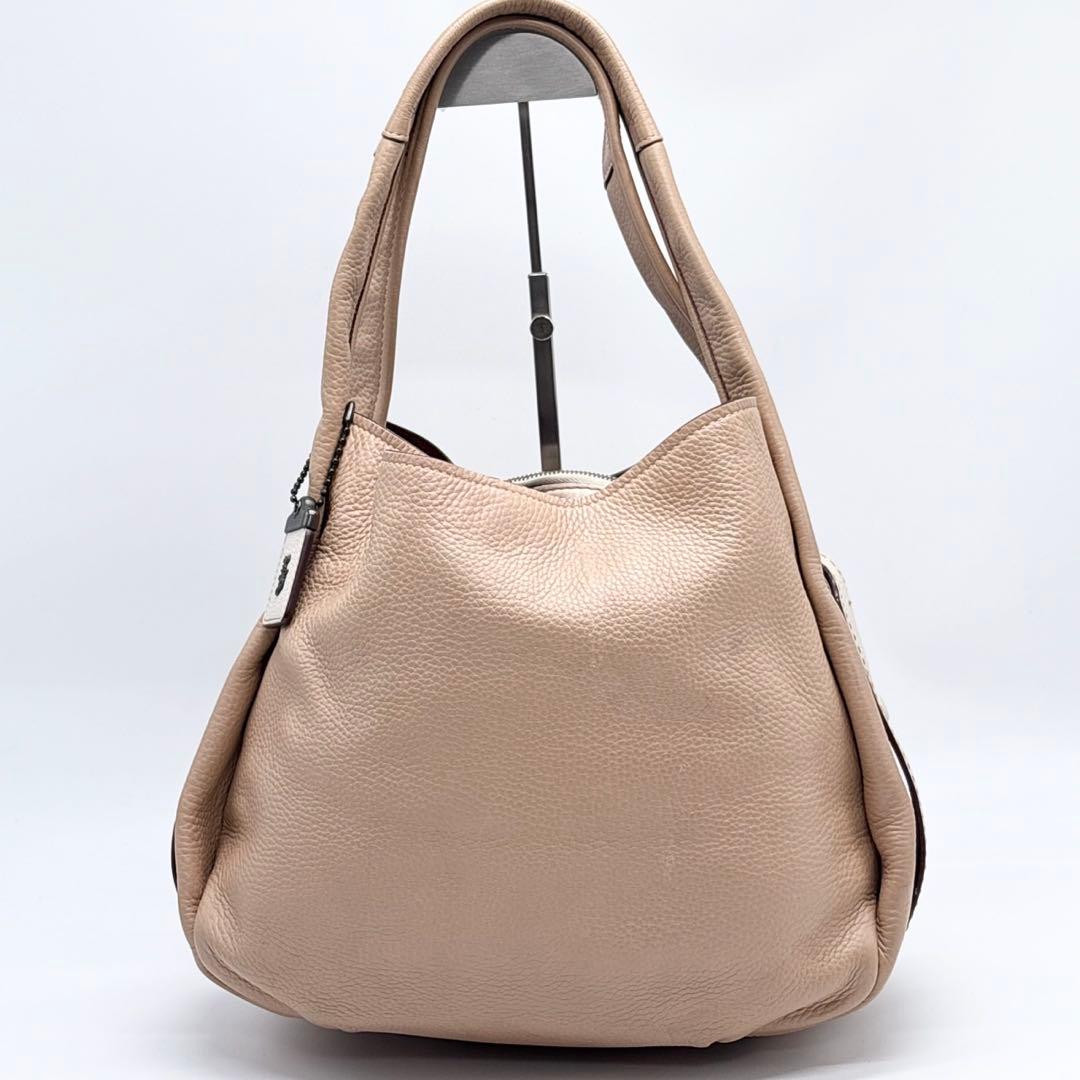 コーチ バンディット ホーボー ハンドバッグ チャーム レザー ワンショルダー