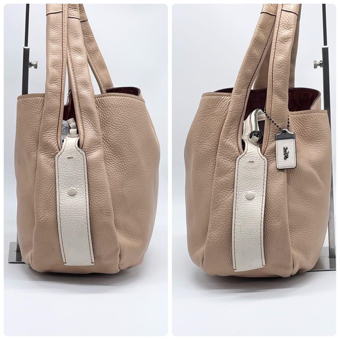 コーチ バンディット ホーボー ハンドバッグ チャーム レザー ワンショルダー