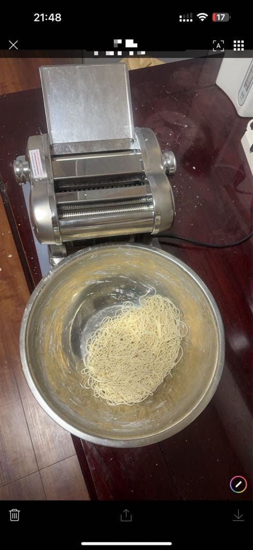 パスタマシン ステンレス製 コンパクト