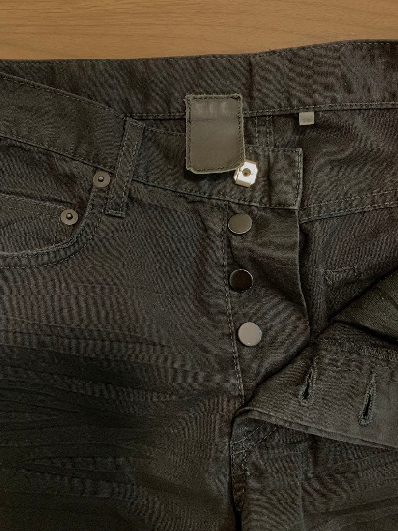 ディオール オム シワ加工ブラックパンツDiorHomme