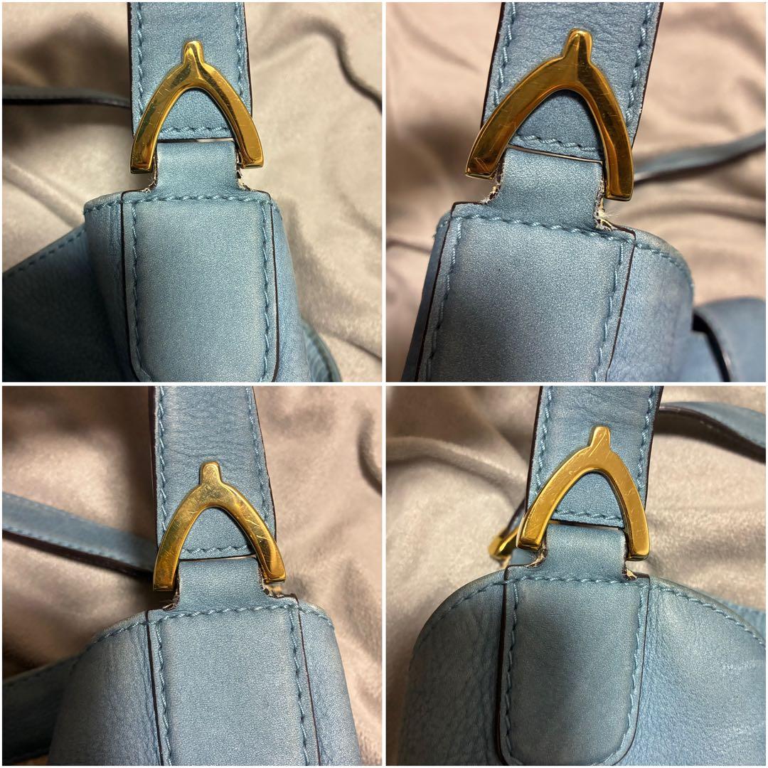 GUCCI レザー ソフトスティラップ A4収納可能