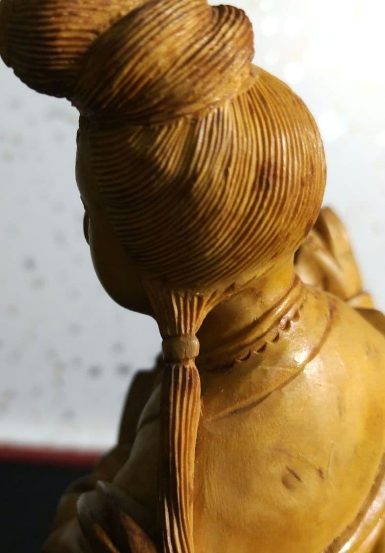 ☆★☆【期間限定特価！古美術 木彫り天女】