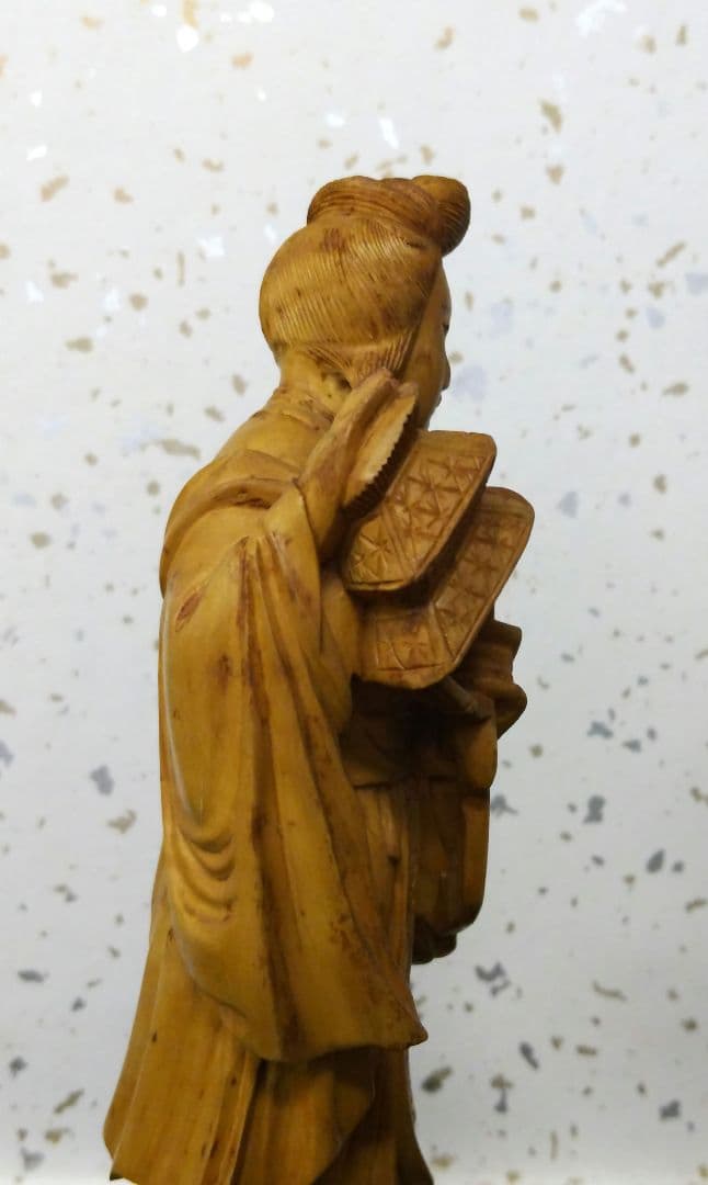 ☆★☆【期間限定特価！古美術 木彫り天女】