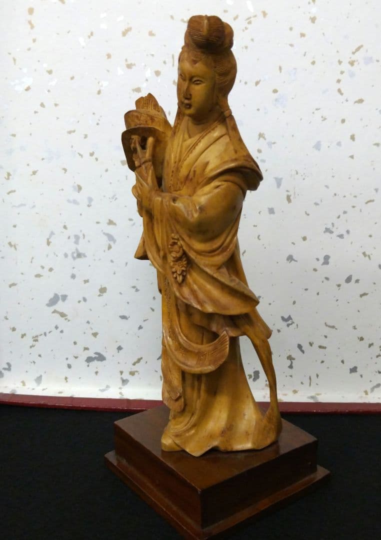 ☆★☆【期間限定特価！古美術 木彫り天女】