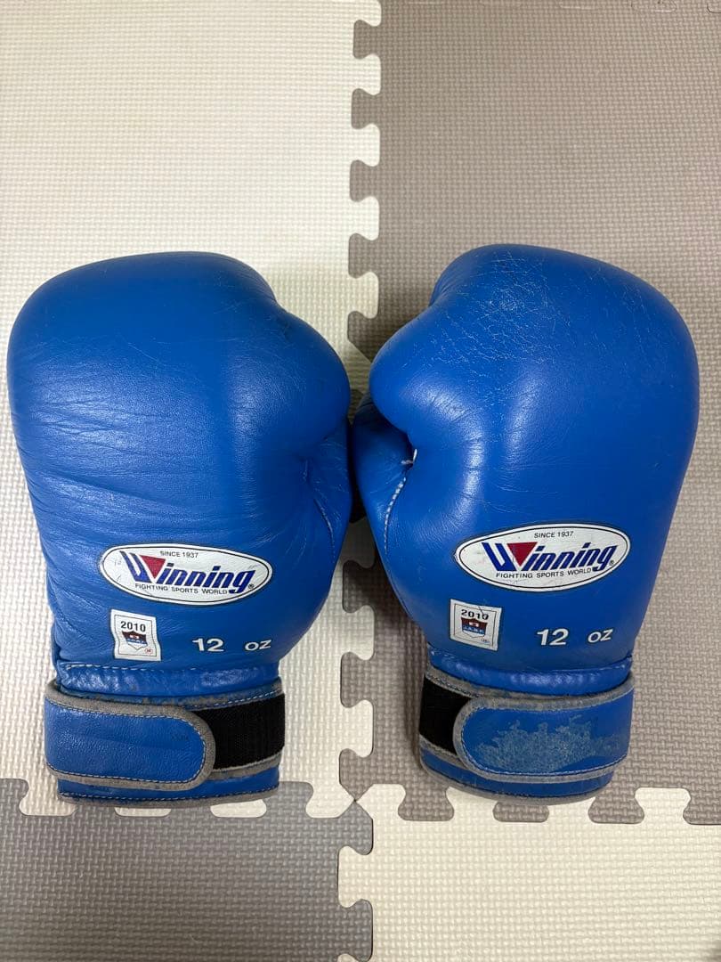 Winning ボクシンググローブ 12 oz 青