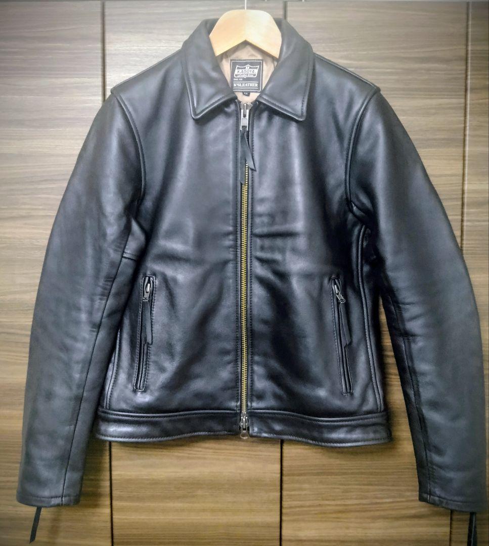 【サイズLL】KADOYA　カドヤ　TCR‐2　レザーシングルライダース