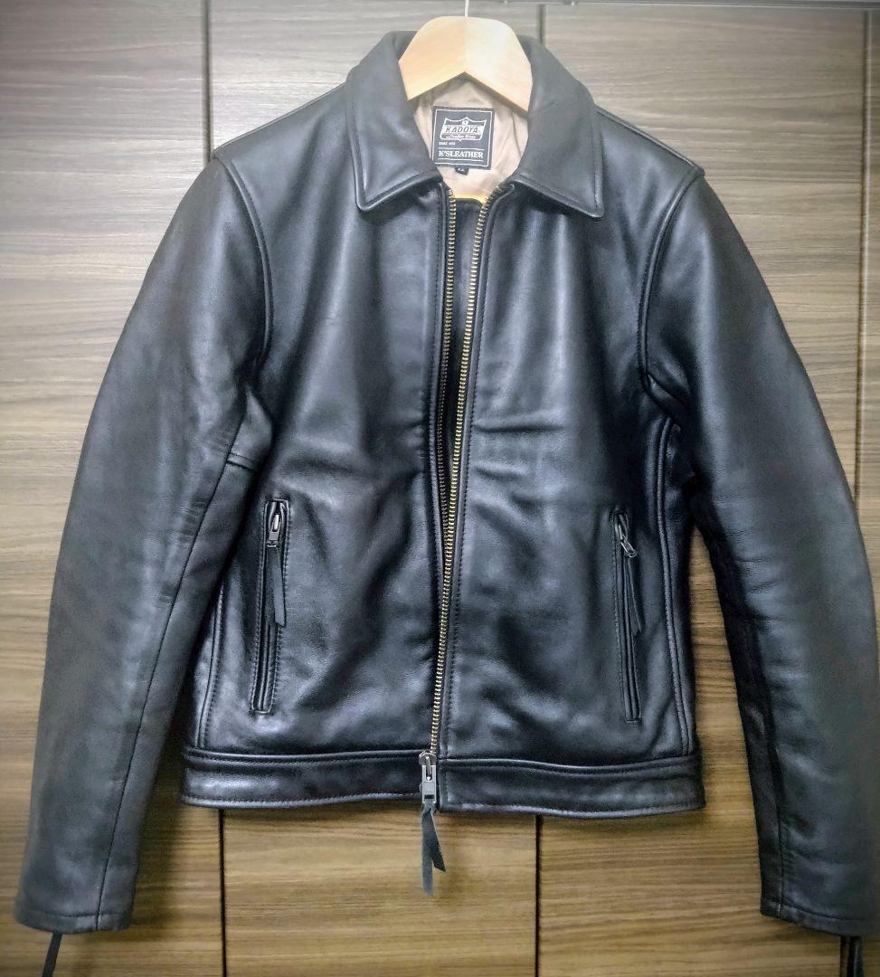 【サイズLL】KADOYA　カドヤ　TCR‐2　レザーシングルライダース