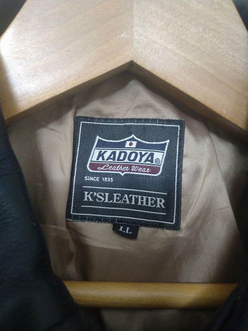 【サイズLL】KADOYA　カドヤ　TCR‐2　レザーシングルライダース