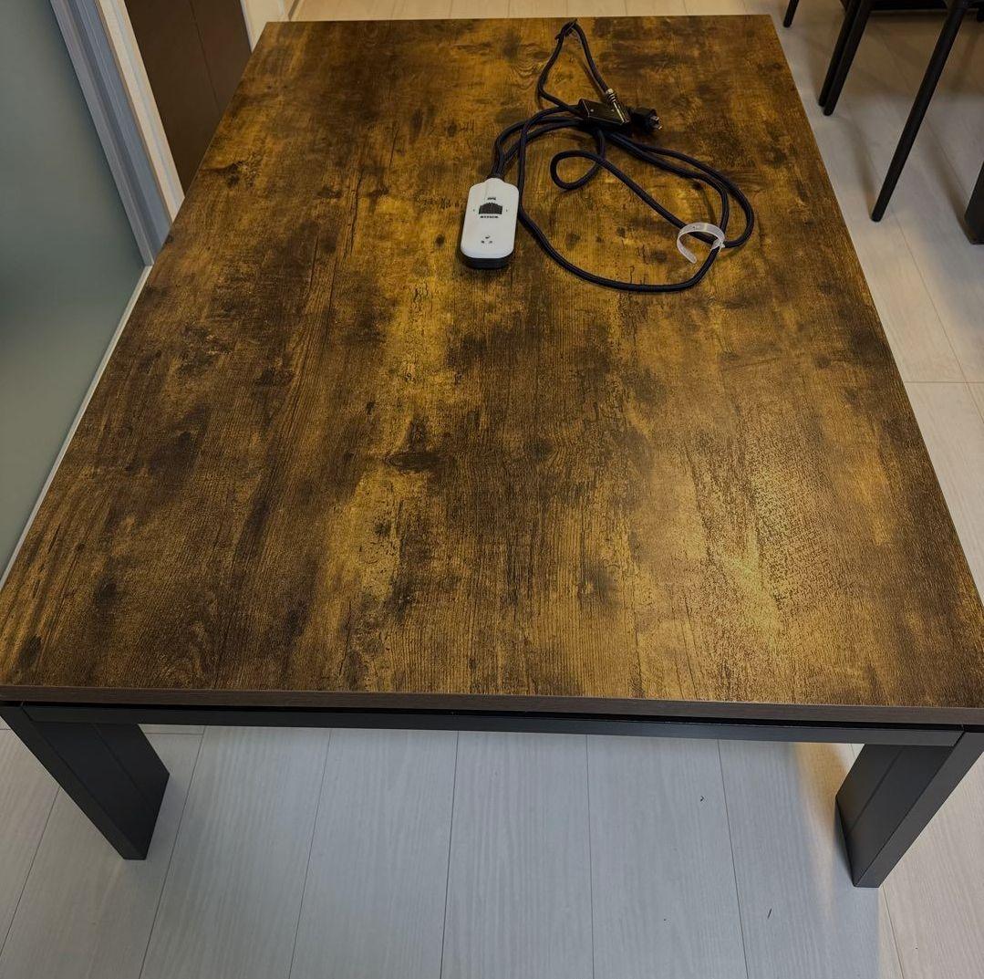 ニトリ フラットヒーター付きリビングこたつ (フロットR105 VBR)