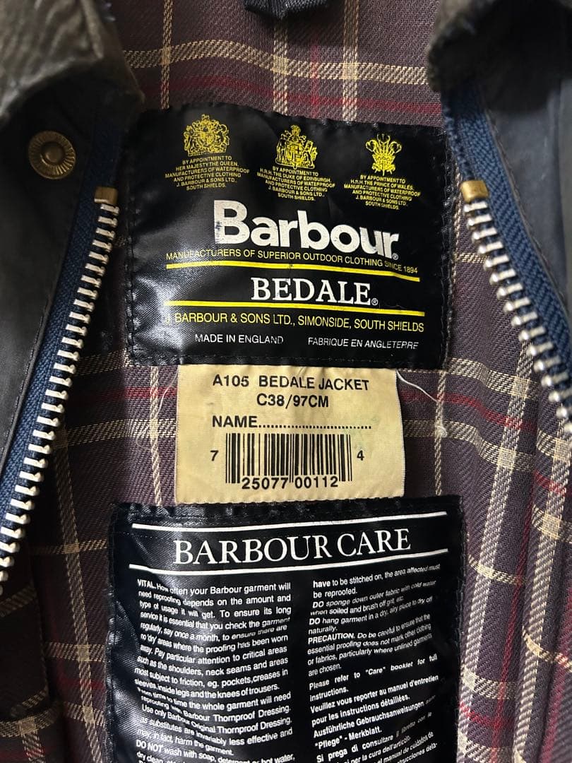 ジャケット・アウター Barbour Bedale Jacket C38/97CM