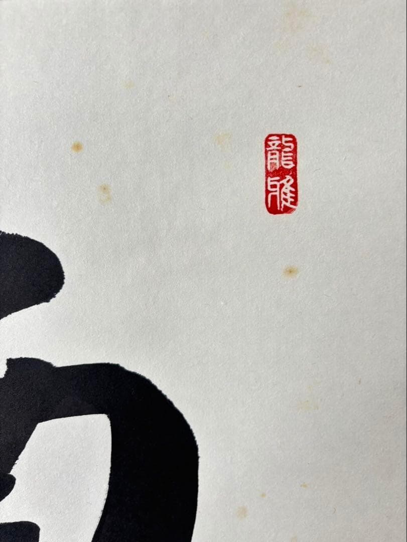 【 真作保証】掛軸 渡辺雅心『南無釈迦牟尼佛』仏書 紙本 肉筆 共箱付 掛け軸