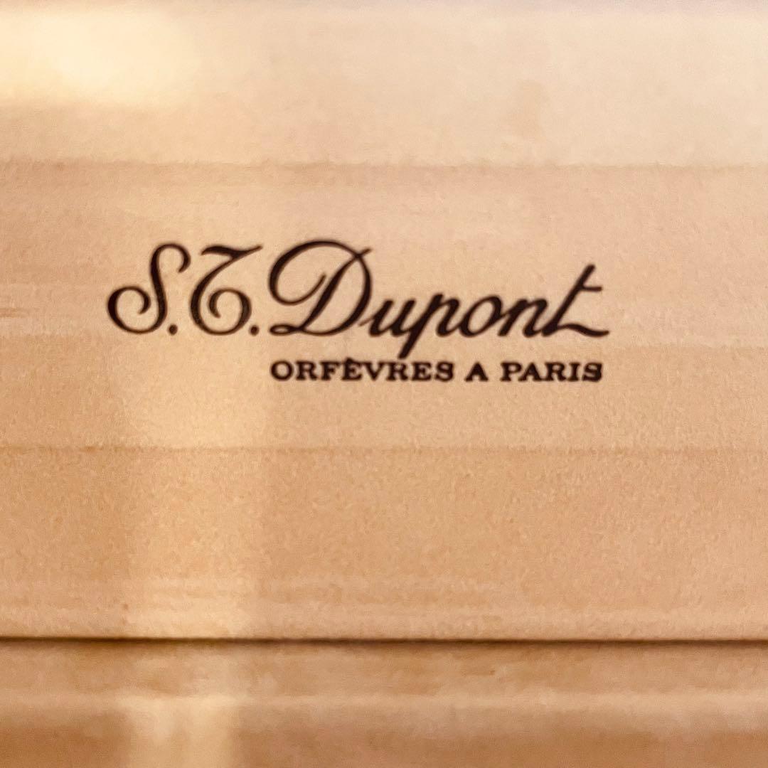 【おっつあん】S.Tデュポン 万年筆(黒) 金装飾 専用ケース付き