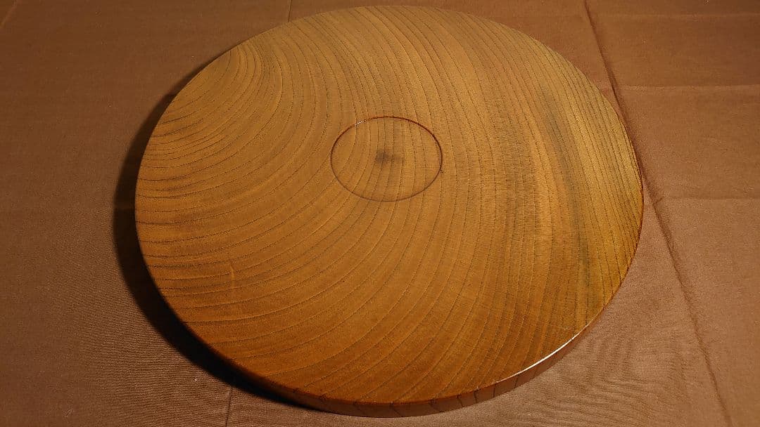 丸盆　山中漆器　欅　欅製　くり抜き　川北造　拭き漆　富貴漆　アンティーク　１客