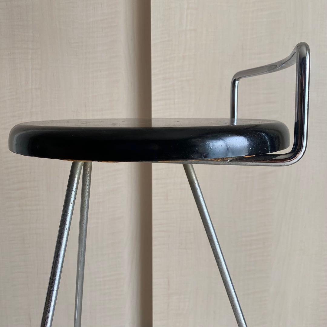 カウンターチェア 鉄脚 ハイチェア ビンテージ BARスツール