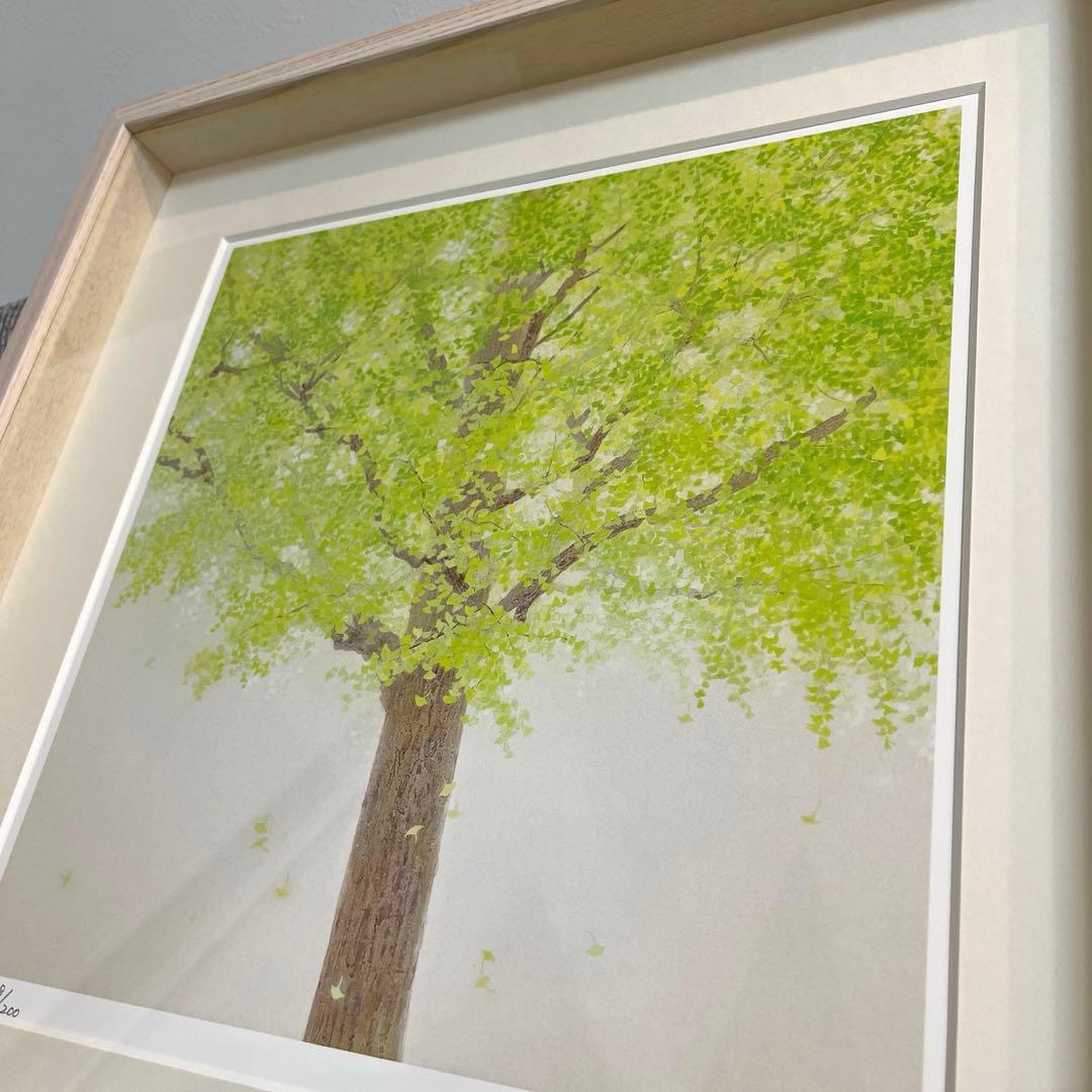 野地美樹子　きみどりの季節　版画