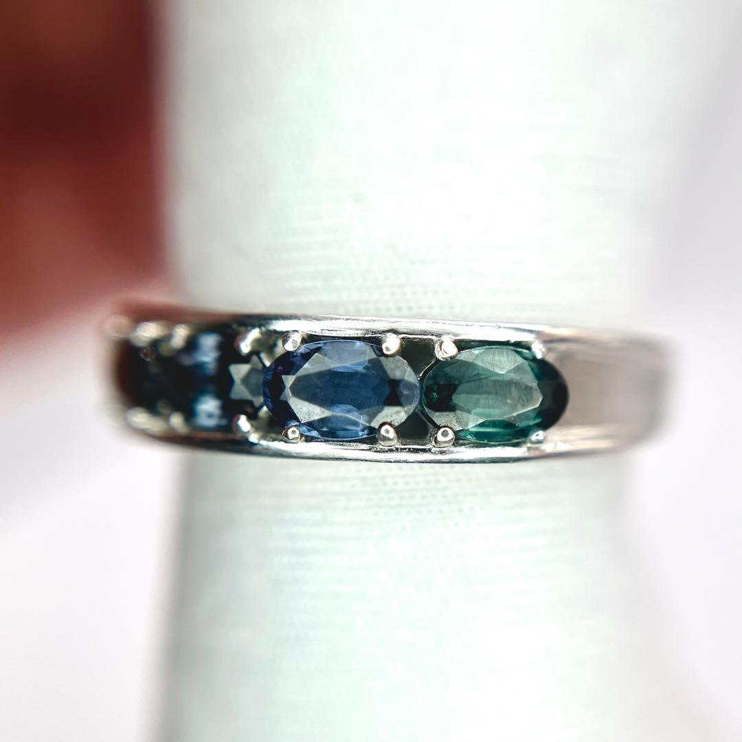 【中宝研ソ付】カラーチェンジガーネット K18WGリング 13号／計1.00ct