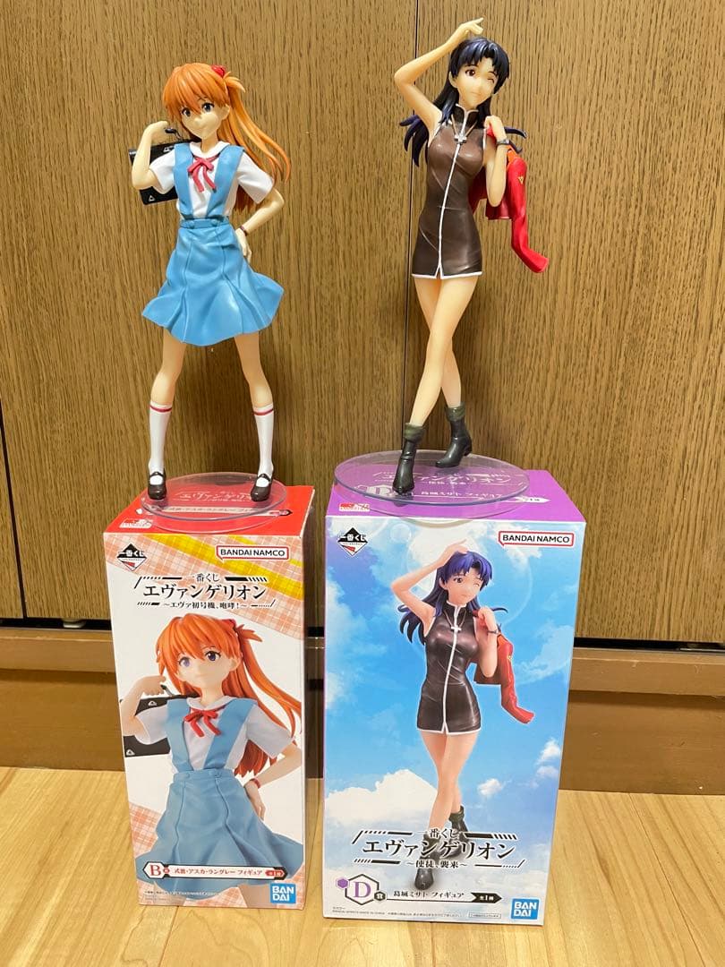 一番くじ エヴァンゲリオン 式波・アスカ・ラングレー 葛城ミサト フィギュア