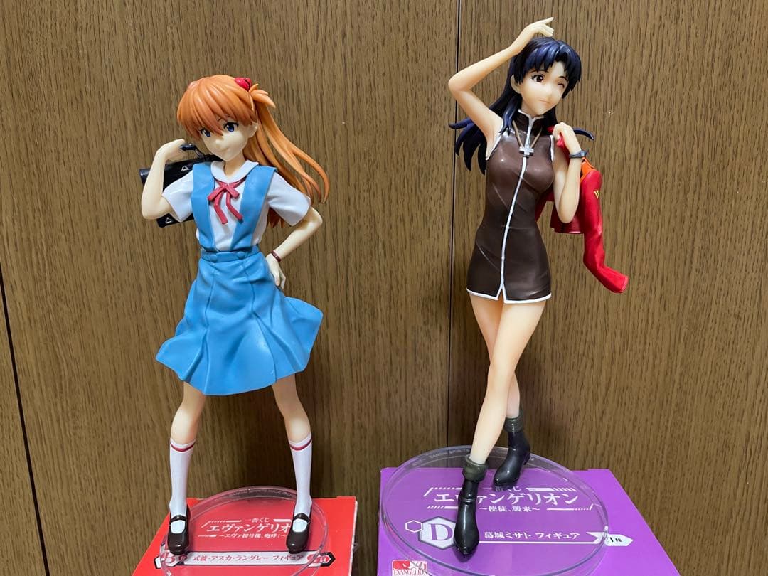 一番くじ エヴァンゲリオン 式波・アスカ・ラングレー 葛城ミサト フィギュア