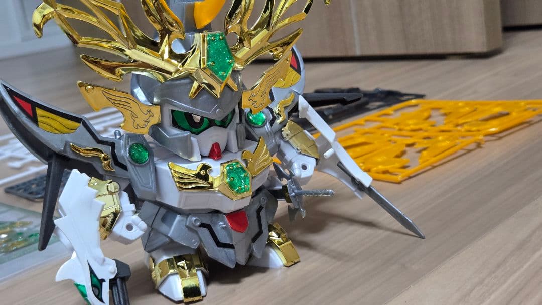 武威鳳大将軍 絶版 ガンダムBB戦士 一部組立済 武神輝羅鋼