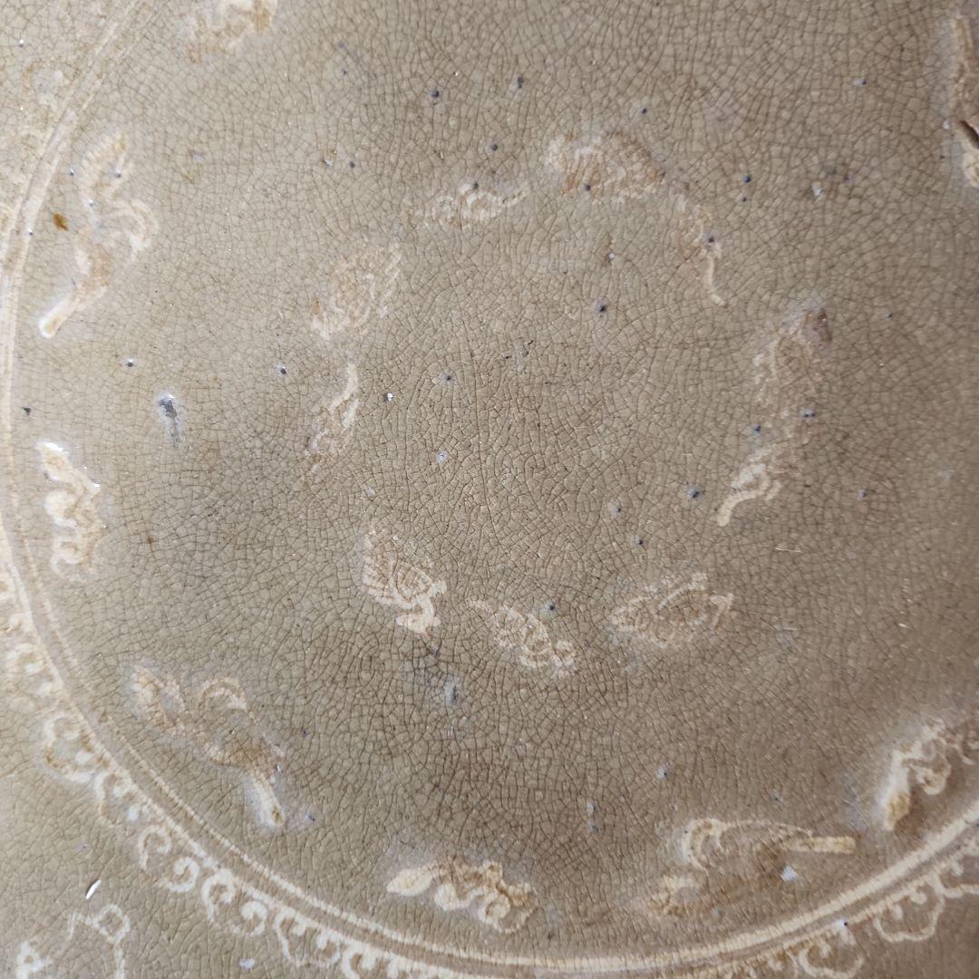 古武雄象嵌宝珠文大皿