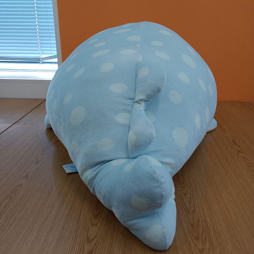 タグ付き　サンエックス　ジンベエさん　特大スーパーもーちもちぬいぐるみ　7th