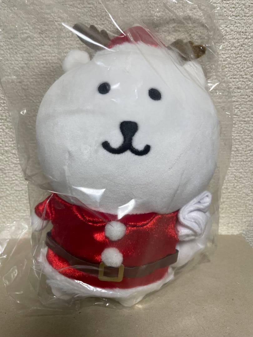 自分ツッコミくま　ぬいぐるみS サンタ　ナガノのくま