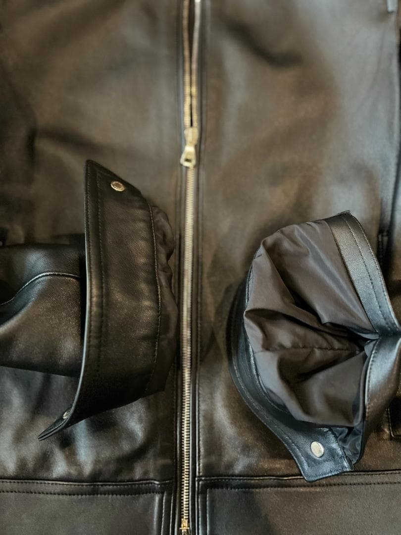 EMMETI エンメティJURI ブラック ゴールドジップ　46