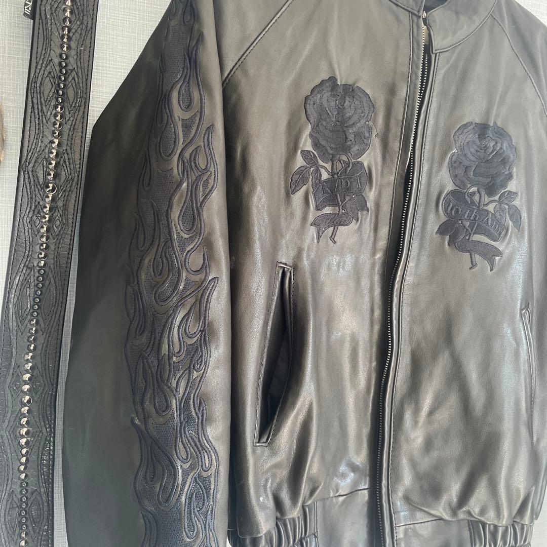 yasuyuki ishii 10周年アニバーサリーレザーブルゾンジャケット