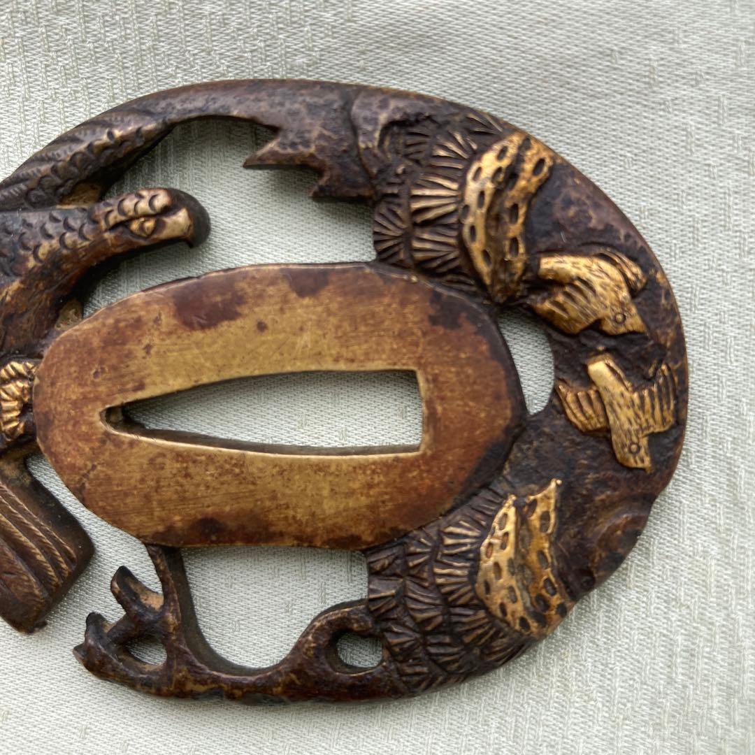 鍔　真鍮　透かし　鐔