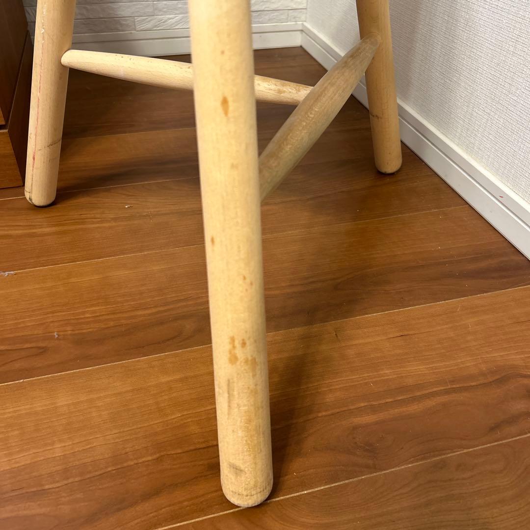 シューメーカー　スツール　高さ49センチ　ソープ仕上げ