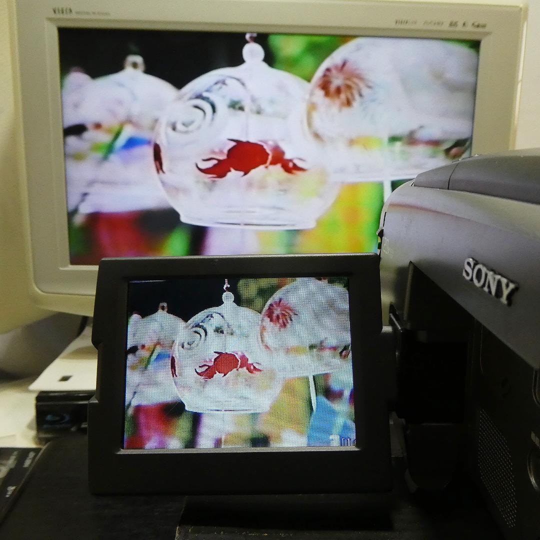 動作良好 Hi8ソニー CCD-TRV90 8ミリビデオカメラ DVD化に最適