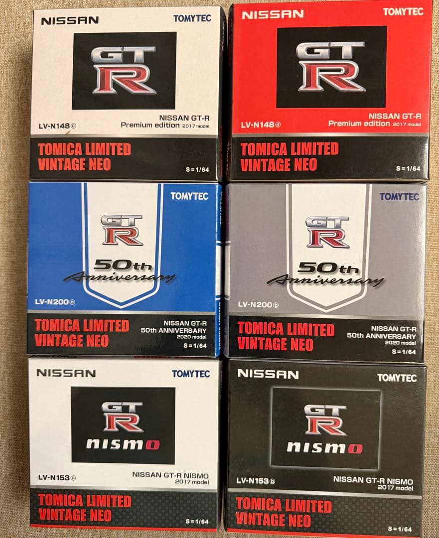 トミカリミテッドビンテージNEO GT-R 6台セット