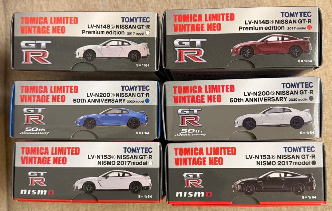 トミカリミテッドビンテージNEO GT-R 6台セット