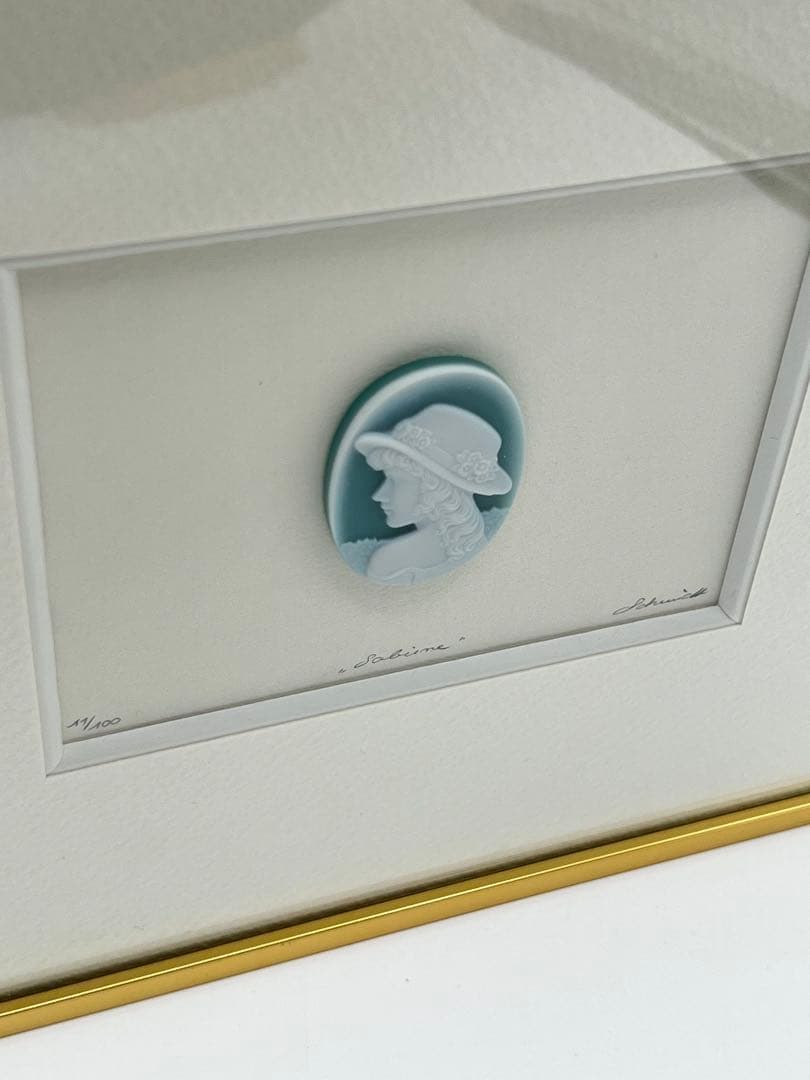 【カメオ　ゲルバルド・シュミット】額入り　サイン入