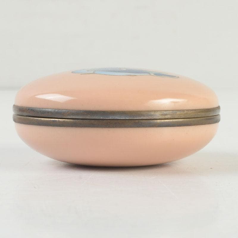 茶道具　安藤七宝焼　正倉院御物　双鳥文　香合　共布　共箱　V　9653